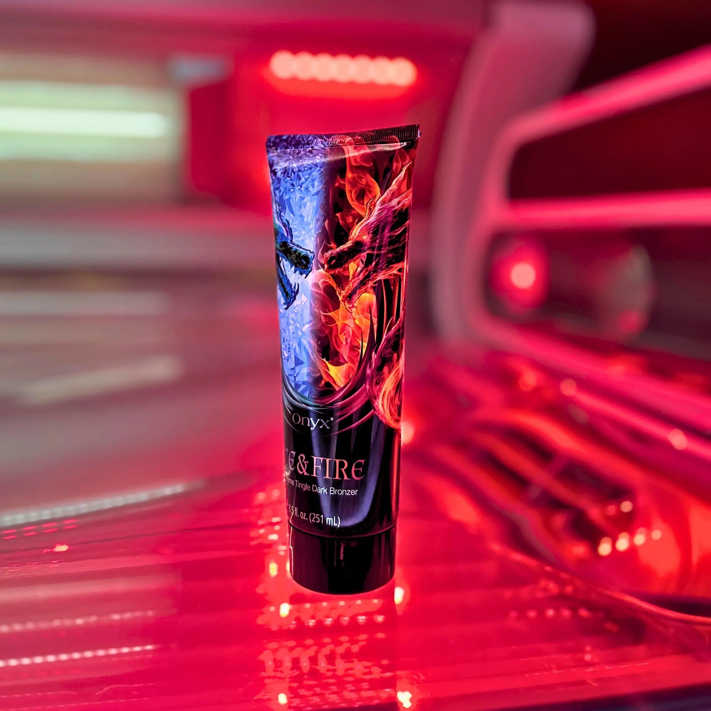 Onyx Ice & Fire Tingle bronzer z efektem chłodząco-mrowiącym do opalania