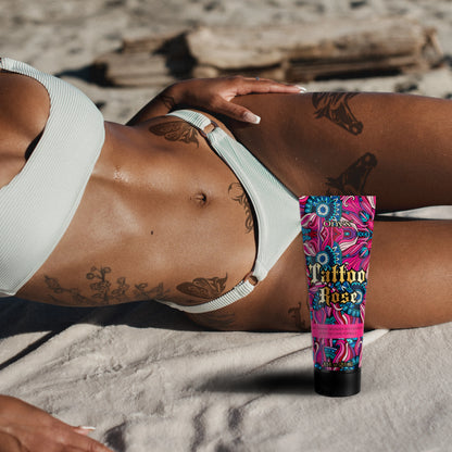 Onyx Tattoo Rose do opalania na słońcu dla kobiet z tatuażem - nie zawiera filtru SPF
