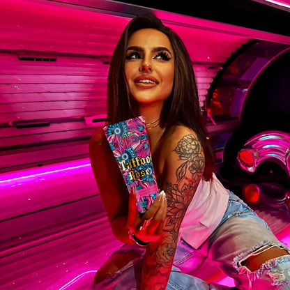 Tattoo Rose do opalania dla kobiet z tatuażami w solarium i na świeżym powietrzu