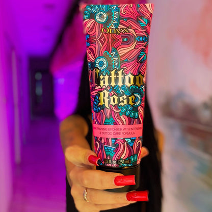 Onyx Tattoo Rose balsam do opalania dla kobiet z tatuażami na słońcu